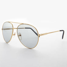 Load image into Gallery viewer, Round Aviator Sunglass with Transition Corning Glass Lens - Bermuda