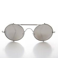 Load image into Gallery viewer, Oval Steampunk Sunglass with Folding Side Shields - Bram 3