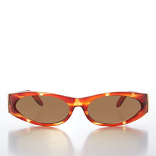 Load image into Gallery viewer, Mod Wrap Around Vintage Sunglasses - Brower