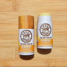 Load image into Gallery viewer, Banana and Coconut - Organic Lip Balm - Vegan - Plastic-Free .25 oz