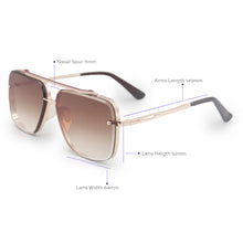 Load image into Gallery viewer, Bella Coffee - Tangle Free Aviator Sunglasses