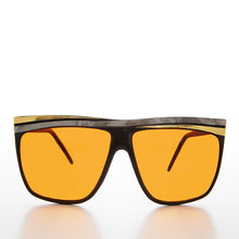 Load image into Gallery viewer, Women's 80s Large Sunglasses with Orange Lenses - Carla