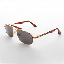 Load image into Gallery viewer, Narrow Rectangular Vintage PIlot Sunglass - Chipper