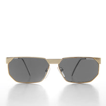 Load image into Gallery viewer, 80s Gold Polygon Frame Vintage Sunglass - Cliff