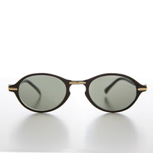 Load image into Gallery viewer, Oval Sunglass with Gold Accents Key Hole Bridge - Cooper