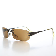 Load image into Gallery viewer, 90s Rimless Rectangular Sunglasses - Cordy