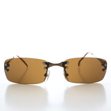 Load image into Gallery viewer, 90s Rimless Rectangular Sunglasses - Cordy