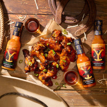 Load image into Gallery viewer, Yellowstone Hot Sauce Variety Pack 4 Bottles