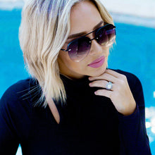Load image into Gallery viewer, Megan 2 - Faded Black Metal Aviator Sunglasses