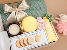 Load image into Gallery viewer, Get Well Soon Gift Boxes – Cozy Blanket & Mug Support Set