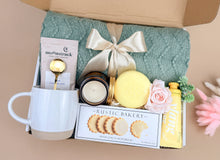 Load image into Gallery viewer, Get Well Soon Gift Boxes – Cozy Blanket & Mug Support Set