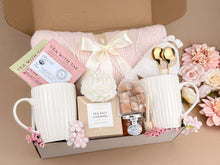 Load image into Gallery viewer, Gift Baskets for Couples – Romantic Blanket & Mug Set