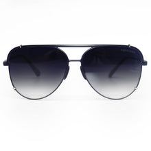 Load image into Gallery viewer, Cristina - Tangle Free - Faded Black and Gold Aviator Sunglasses