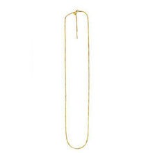 Load image into Gallery viewer, Endless Adjustable Box Chain in 14k Yellow Gold (0.95 mm)