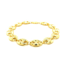 Load image into Gallery viewer, 11.0mm 14k Yellow Gold Puffed Mariner Link Bracelet