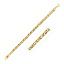 Load image into Gallery viewer, 14k Yellow Gold Rapunzel Woven Bracelet (6.00 mm)