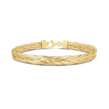 Load image into Gallery viewer, 14k Yellow Gold Rapunzel Woven Bracelet (6.00 mm)