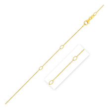 Load image into Gallery viewer, Adjustable Cable Chain in 14k Yellow Gold (1.0mm)