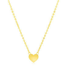 Load image into Gallery viewer, 14k Yellow Gold Polished Mini Heart Necklace