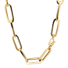 Load image into Gallery viewer, 14k Yellow Gold Extra Wide Paperclip Chain Necklace