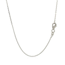Load image into Gallery viewer, 18k White Gold Diamond Cut Cable Link Chain (0.75 mm)