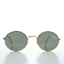 Load image into Gallery viewer, Gold Oval Vintage Sunglasses - Darlow