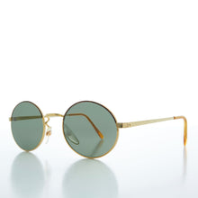 Load image into Gallery viewer, Gold Oval Vintage Sunglasses - Darlow
