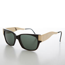 Load image into Gallery viewer, Mod Unisex Vintage Sunglass with Gold Temples - Deluca