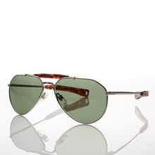Load image into Gallery viewer, Vintage Aviator Sunglass Glass Lens Paddle Temples - Nolan