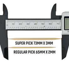 Load image into Gallery viewer, 10000 Qty BiteMyWood Birchwood Double Point Toothpicks In Cardboard Sleeve