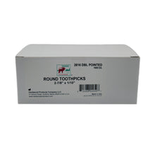 Load image into Gallery viewer, 32000 Qty Double Point Oversized Toothpicks In Master Case Cardboard Box 20x1600