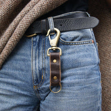 Load image into Gallery viewer, Leather Key Clip - USA Made
