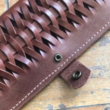 Load image into Gallery viewer, Woven Leather Fishtail Wallet - USA Made