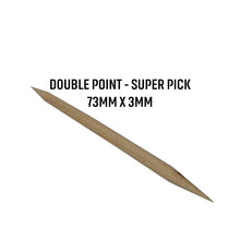 Load image into Gallery viewer, 32000 Qty Double Point Oversized Toothpicks In Master Case Cardboard Box 20x1600