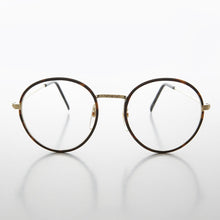 Load image into Gallery viewer, Round Preppy Polo Style Clear Lens Tortoise Vintage Glasses - Einstein