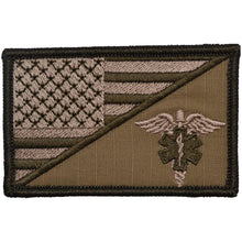 Load image into Gallery viewer, EMT Caduceus Star of Life USA Flag - 2.25x3.5 Patch