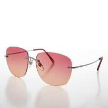 Load image into Gallery viewer, Rimless Ocean Colored Lens Women's Sunglasses - Fancy