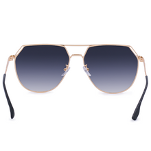 Load image into Gallery viewer, Farrah - Midnight Square Aviator Sunglasses