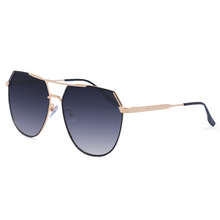 Load image into Gallery viewer, Farrah - Midnight Square Aviator Sunglasses