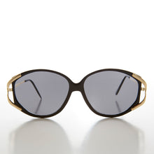 Load image into Gallery viewer, Large Women's Vintage Sunglass with Gold Accents - Fern 2
