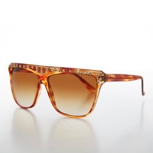 Load image into Gallery viewer, 80s Rhinestone Women's Vintage Sunglass - Fifi