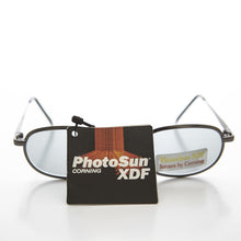 Load image into Gallery viewer, Oval Metal Half Frame Transition Glass Lens Vintage Sunglass - Foster