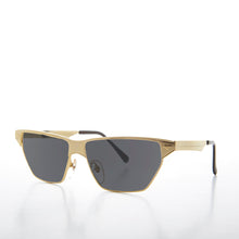Load image into Gallery viewer, Gold Triangular Frame Vintage Sunglass - Franca