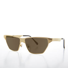 Load image into Gallery viewer, Gold Triangular Frame Vintage Sunglass - Franca