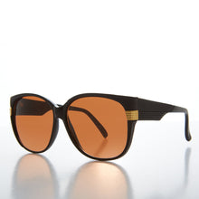 Load image into Gallery viewer, Women's Large Vintage Sunglass With Copper Lens - Frieda