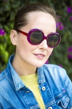 Load image into Gallery viewer, Oversized Round Mod Vintage Sunglasses - Opal