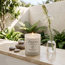 Load image into Gallery viewer, Driftwood & Dawn Luxury Candle | Fresh Tropical Botanical Scent