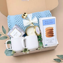 Load image into Gallery viewer, Gift Baskets for Couples – Plush Blanket, Tea & Candle Set