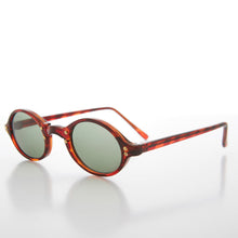 Load image into Gallery viewer, Small Oval Vintage Sunglass with Gold Studs - Harley