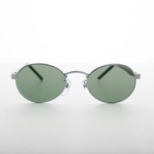 Load image into Gallery viewer, Oval Green Lens Vintage Metal Combo Sunglass - Hipster